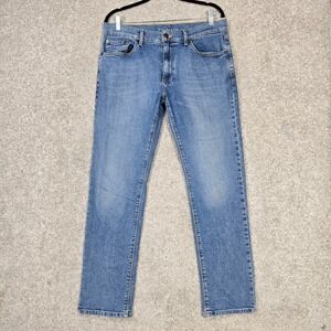 Mott & Bow Slim Jeans Mens 34x30 Blue Medium Wash Stretch Denim